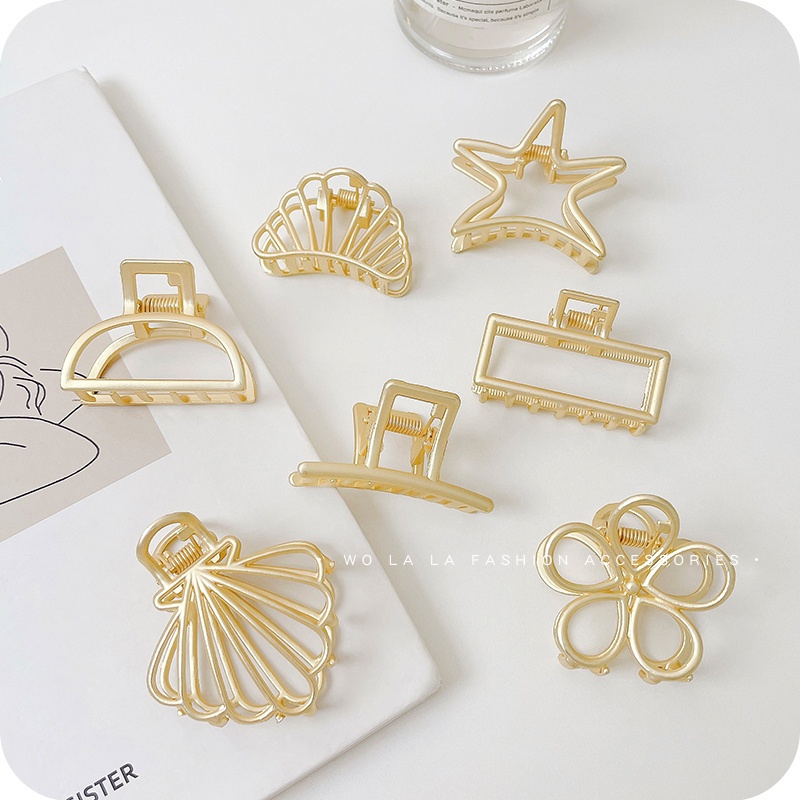 set 8 kẹp tóc kim loại nhỏ nhắn dễ thương xinh xắn