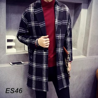 Áo khoác dạ kẻ cao cấp