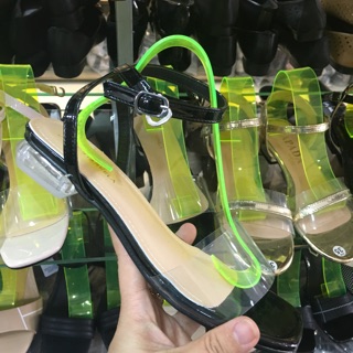 Sandal quai trong đế thấp 1cm