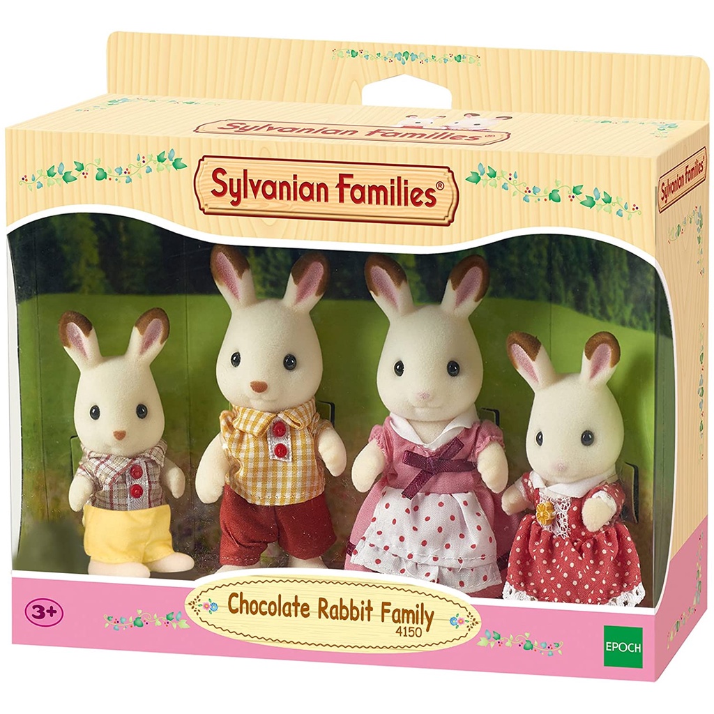 Đồ Chơi Sylvanian Families Gia Đình 4 Thành Viên Thỏ Chocolate Rabbit Family