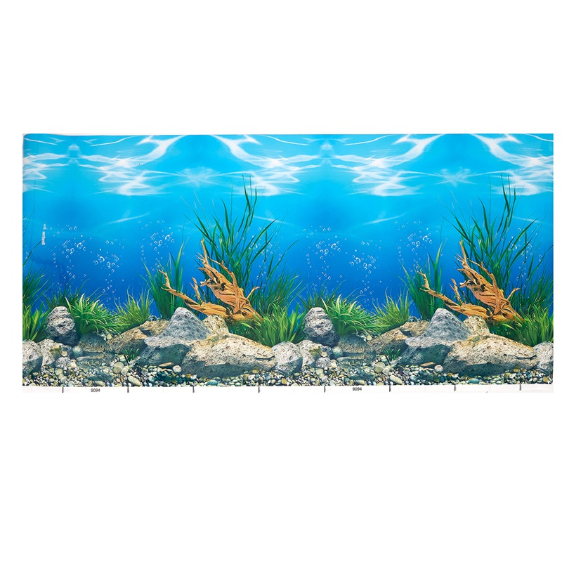 Giấy dán tường trang trí bể cá 3D 40*82cm