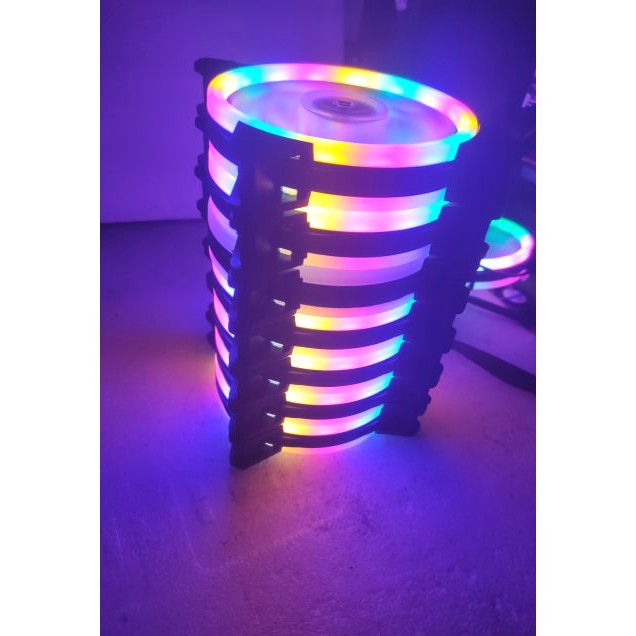 Quạt Tản Nhiệt, Quạt Led, Quạt Fan Case 12cm led, fan LED RGB giống Coolmoon