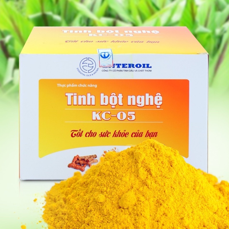 Tinh bột nghệ KC 05 tách tinh dầu Viện Hàn lâm KH&CN Việt Nam - Hộp 500gram siêu tiết kiệm