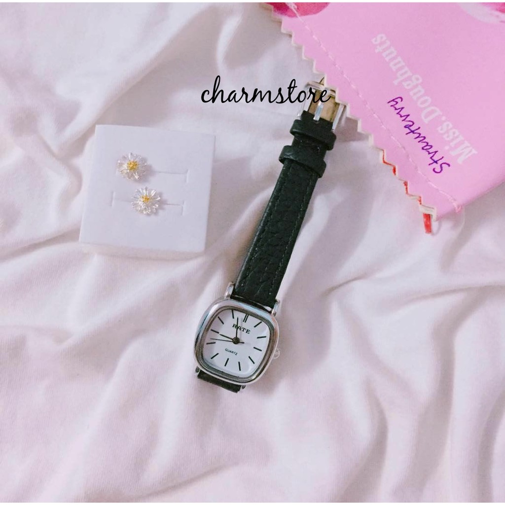 Đồng Hồ Nữ RATE, Mặt Vuông Cá Tính, Dây Da Cao Cấp Mềm Bền | Đồng Hồ Thời Trang Chính Hãng | BigBuy360 - bigbuy360.vn