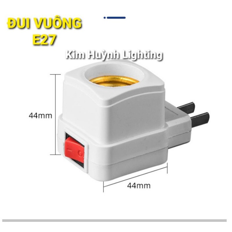 Đui bóng đèn, bộ dây đui đèn E27 có công tắc