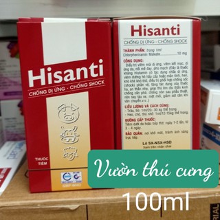 HISANTI 100ML - KHÁNG VIÊM, DỊ ỨNG, CHỐNG SỐC