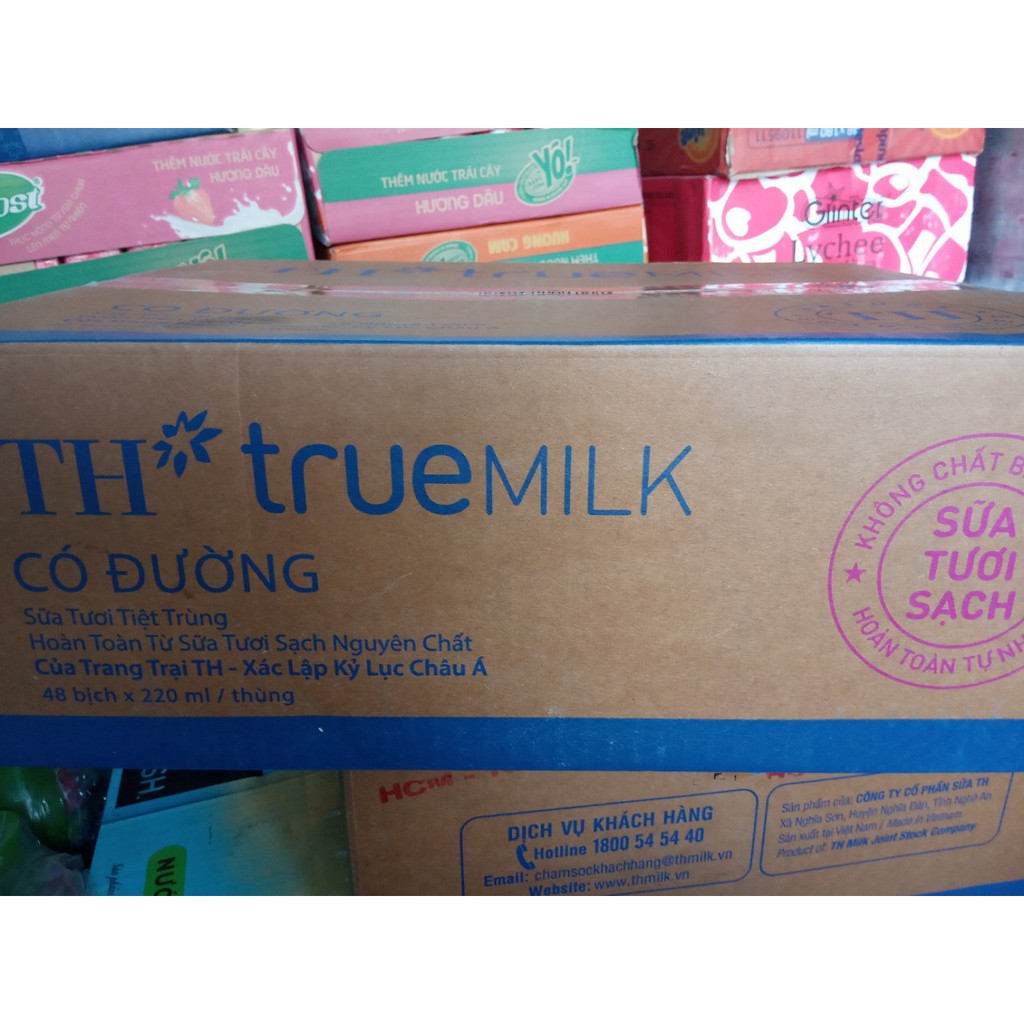 Thùng 48 Bịch Sữa TH True Milk 220ml