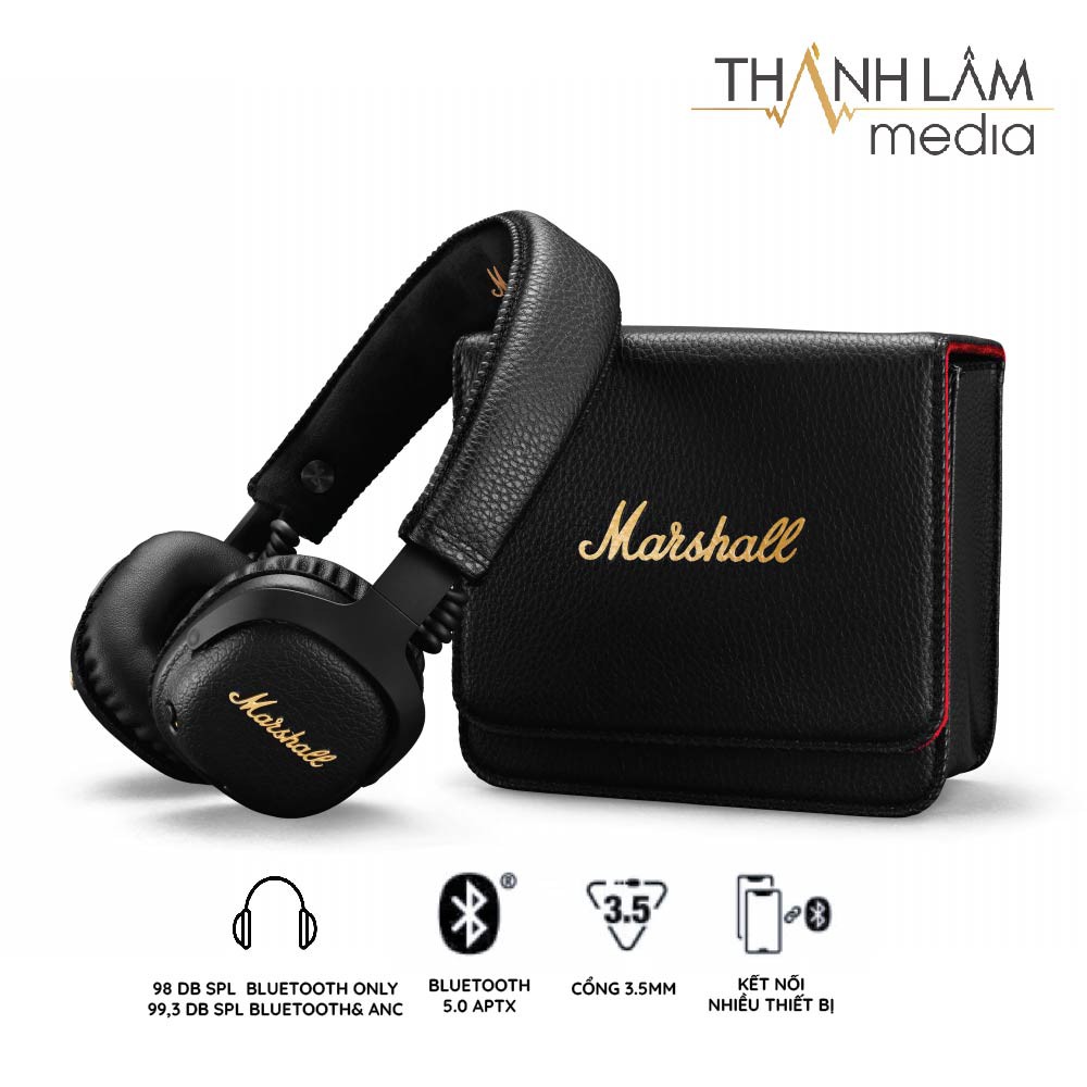 Tai nghe bluetooth Marshall MID ANC chính hãng - công nghệ chống ồn chủ động - bao test 7 ngày bảo hành 12 tháng