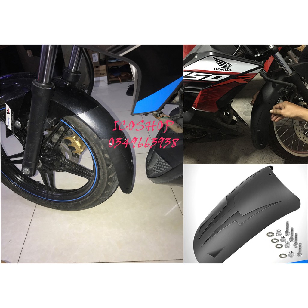 Dè chắn bùn trước  raider, Honda Rebel 300, Ex 150, Ex 2019, tfx, yb125, Fz155....