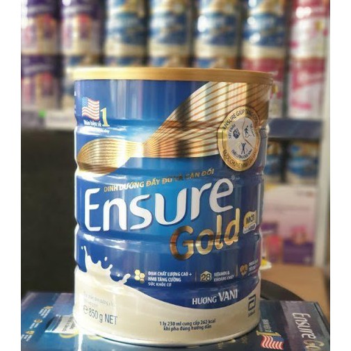 Sữa bột Ensure Gold Abbott Hương Vani 850g