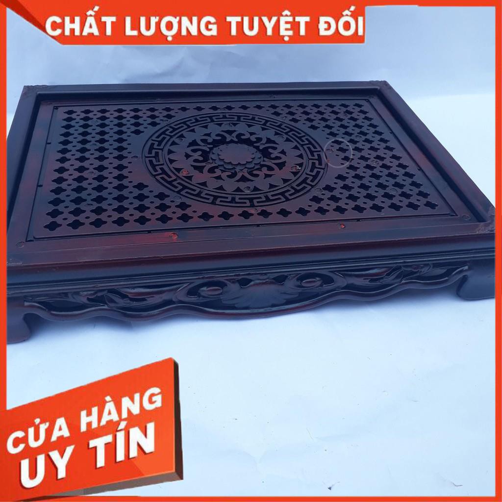 [XẢ KHO+FREE SHIP] Khay trà nhựa giả gỗ có chân