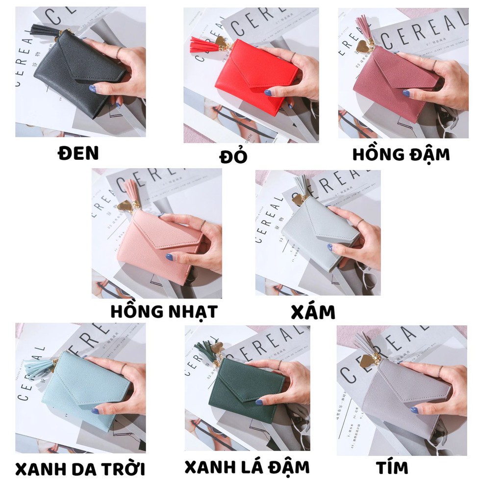 Ví Nữ Mini 👙FREESHIP👙 Ví Nữ Đẹp ngắn tiện dụng gọn gàng trẻ trung điệu đà mã 117F