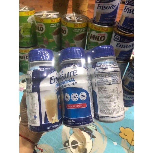 Lốc 6 Chai Sữa Ensuru Nước 237ML ❤️ Chai 23ml ❤️