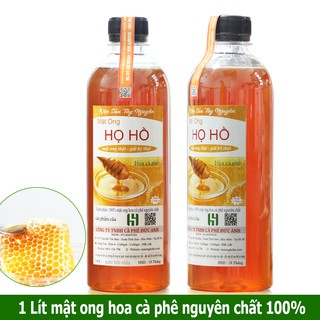 1 Lít Mật Ong Nguyên Chất Hoa Cà Phê Thương Hiệu Họ Hồ - Cam kết nguyên chất 100% - top bán chạy