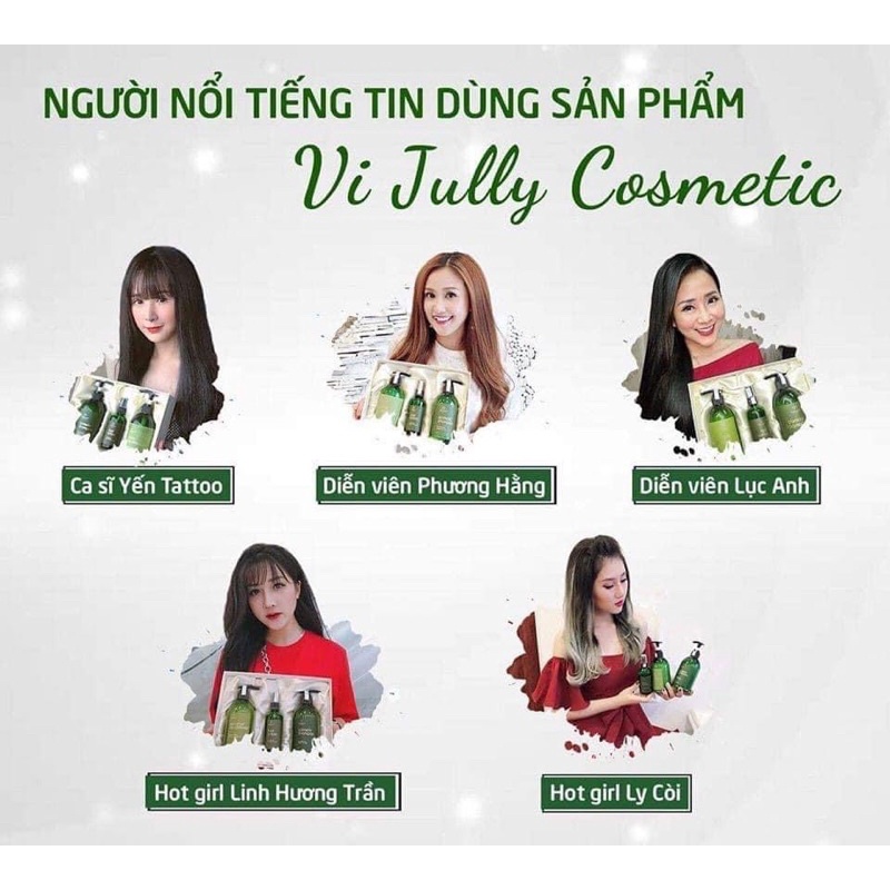 [MUA 1 TẶNG 3] COMBO Gội + Xả + Xịt Bưởi Vi Jully - Giúp Mọc Tóc - Giảm Rụng Tóc - Phục Hồi Tóc Khô Xơ Hư Tổn