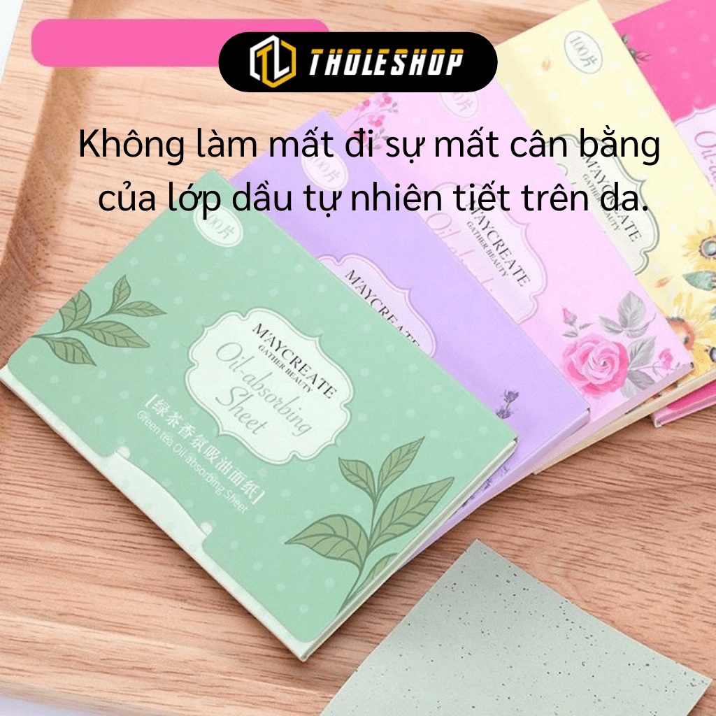 [SGD] Giấy Thấm Dầu - Combo 100 Tờ Giấy Thấm Dầu Da Mặt Maycreate An Toàn 8020