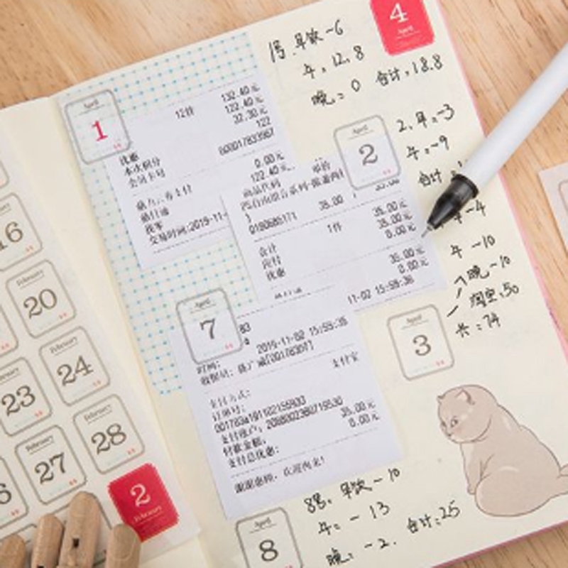 Set 12 Tờ Sticker 365 Ngày Dùng Để Dán Sổ Kế Hoạch Album ảnh ST444