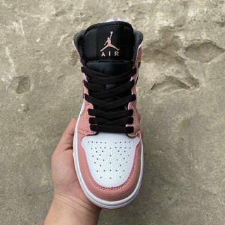 [Full box] giày Jordan hồng phấn đen cao cổ mới