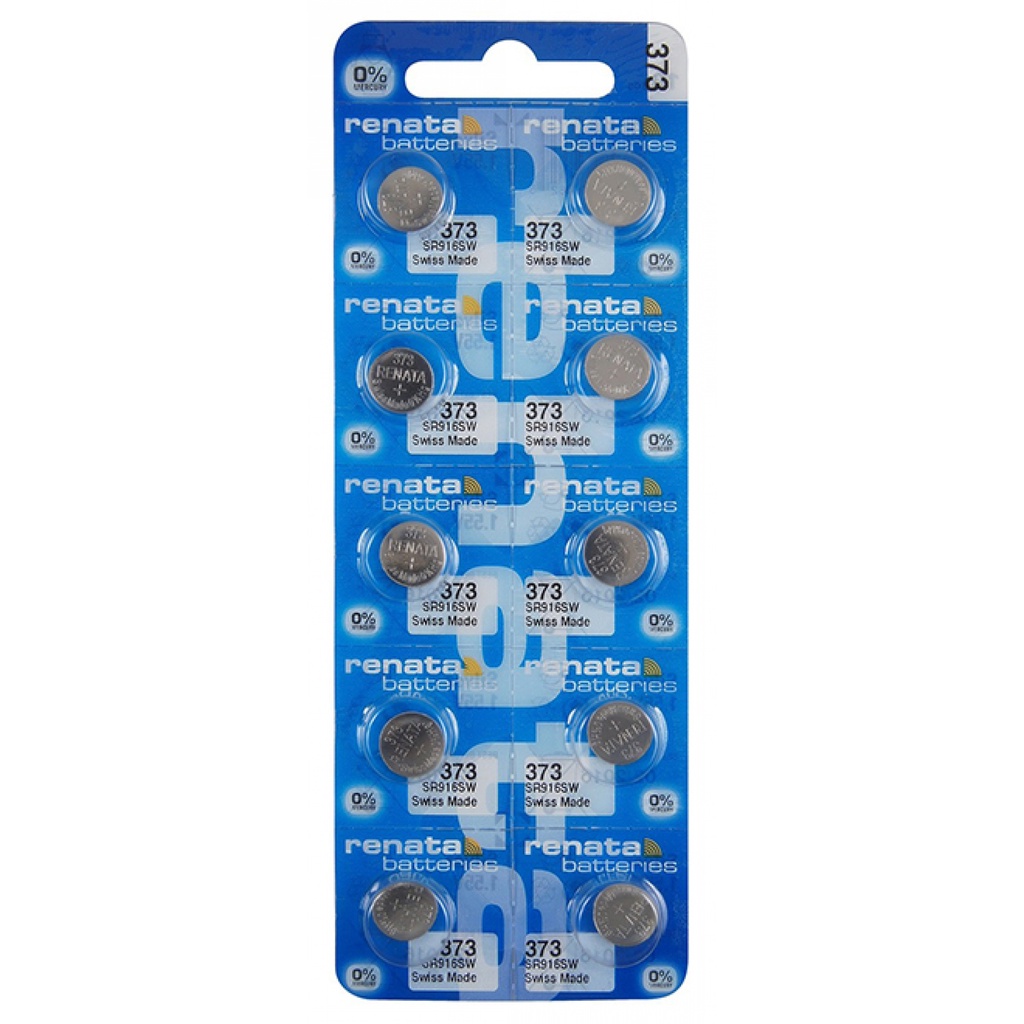 Pin đồng hồ Thụy Sỹ RENATA 373 / SR916SW oxit bạc Made in Swiss (Dạng vỉ )