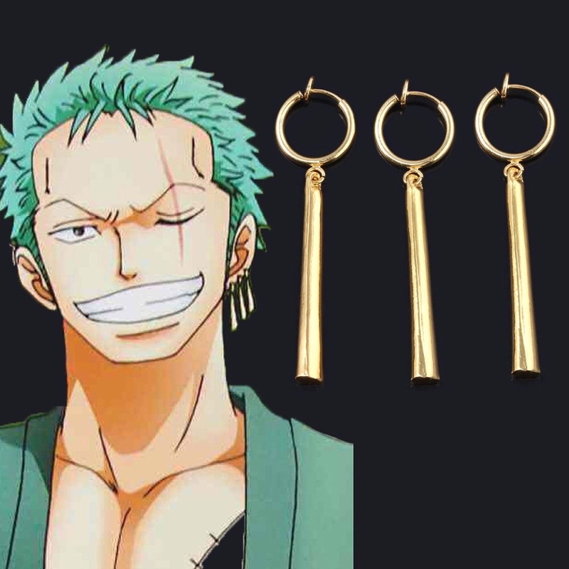 Bộ 3 bông tai Roronoa Zoro dạng kẹp