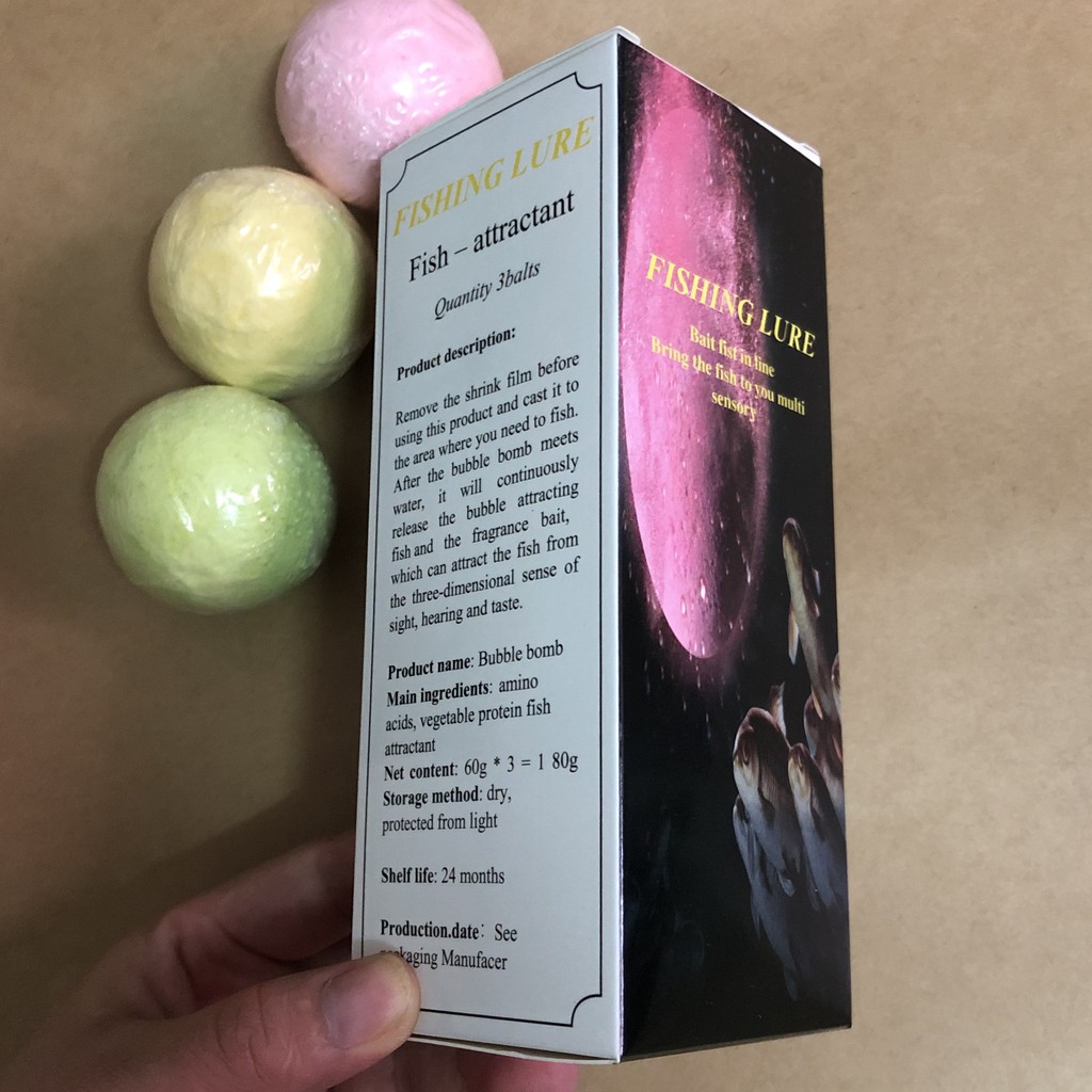 Mồi câu dụ cá 🐇🐇giảm giá viên sủi dụ cá FISHING LURE