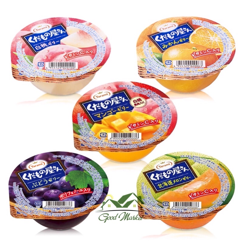 RAU CÂU TARAMI JELLY 160G (ĐÀO, NHO, QUÝT, DƯA GANG)