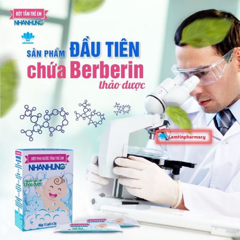 0Bột Tắm Nhân Hưng Chính Hãng - Trẻ hết Hăm da, Chàm sữa, Rôm sảy, Mụn