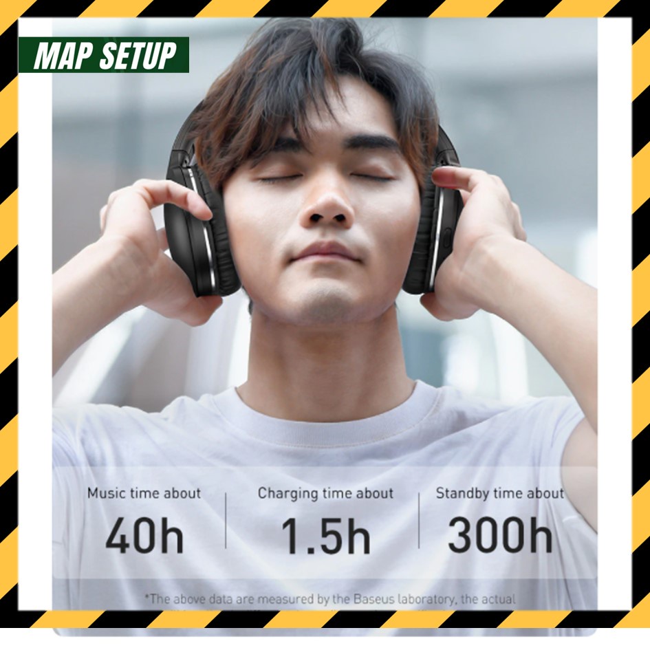 Tai nghe trùm tai không dây cao cấp Baseus D02 Pro Encok Wireless headphone   spx