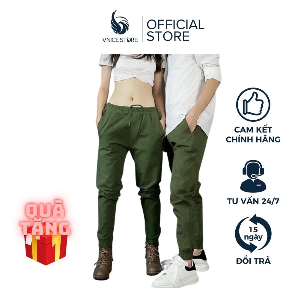 Quần Jogger kaki nam Cạp Chun Dài Co Giãn, Thoải Mái VNICESTORE