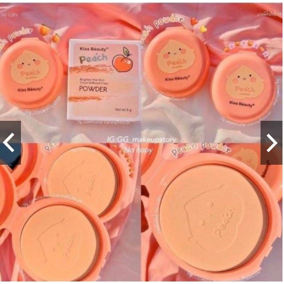 Phấn nén Kiss Beauty phiên bản trái đào Peach Powder | BigBuy360 - bigbuy360.vn