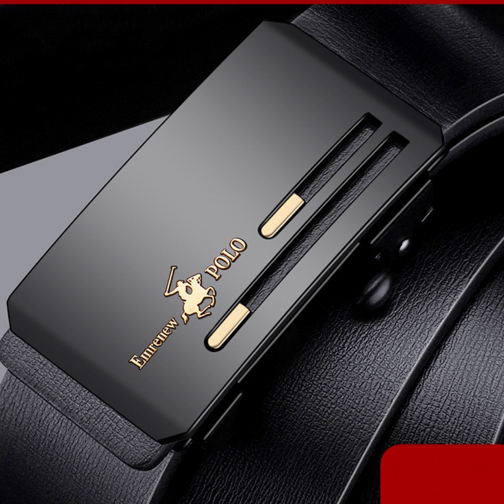 Thắt lưng nam cao cấp, dây nịt nam da bò EMRENEW POLO M1, full hộpj