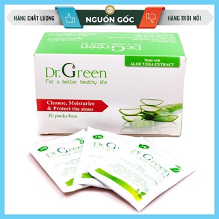 Hỗn hợp rửa mũi nha đam muối biển dr.green 30 gói