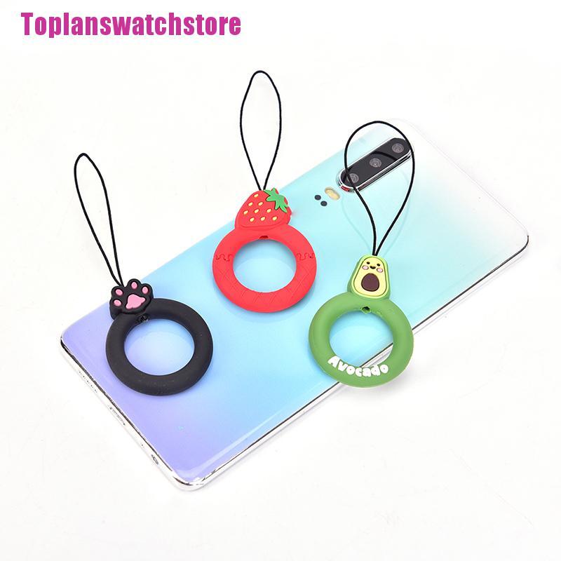 Dây Đeo Điện Thoại Bằng Silicone Hình Hoạt Hình 3D Chống Thất Lạc