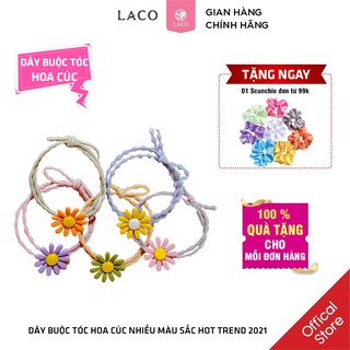 [Quà Tặng] Dây Buộc Tóc Hoa Cúc Đẹp Nhiều Màu Sắc Hot Trend