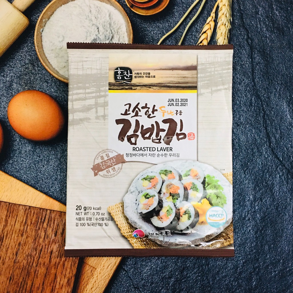 RONG BIỂN CUỘN CƠM HÀN QUỐC K-FOOD GÓI 10 LÁ | BigBuy360 - bigbuy360.vn