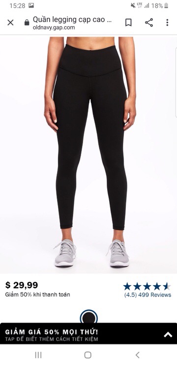 Quần tập legging cạp cao nữ, hàng xuất xịn