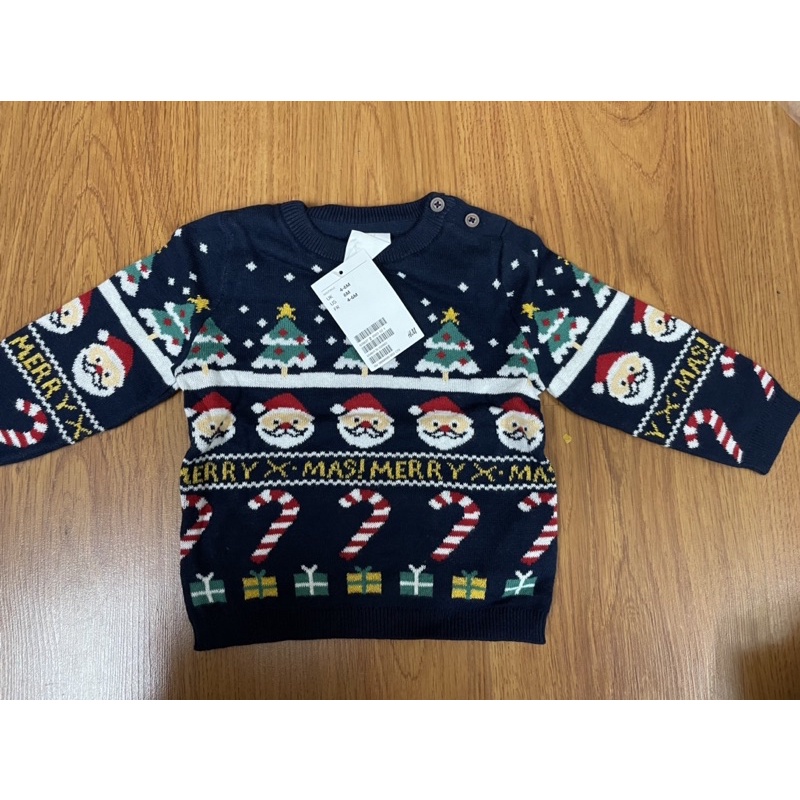 Áo len noel bé trai/gái HM auth size 4-18m