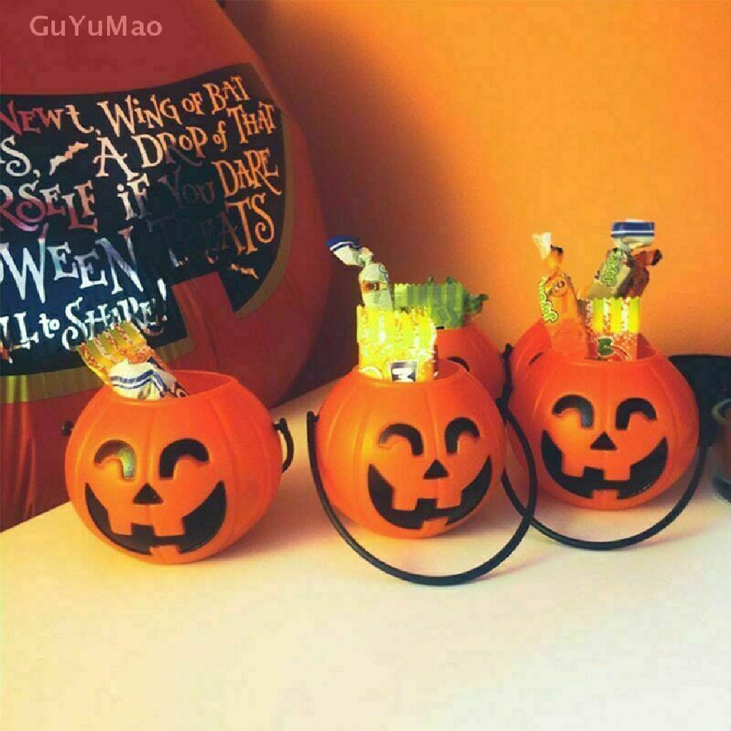 Giá Đỡ Bình Kẹo Hình Trái Bí Ngô Dùng Cho Tiệc Halloween