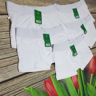 Bộ 5 quần boxer nam - Trắng tinh