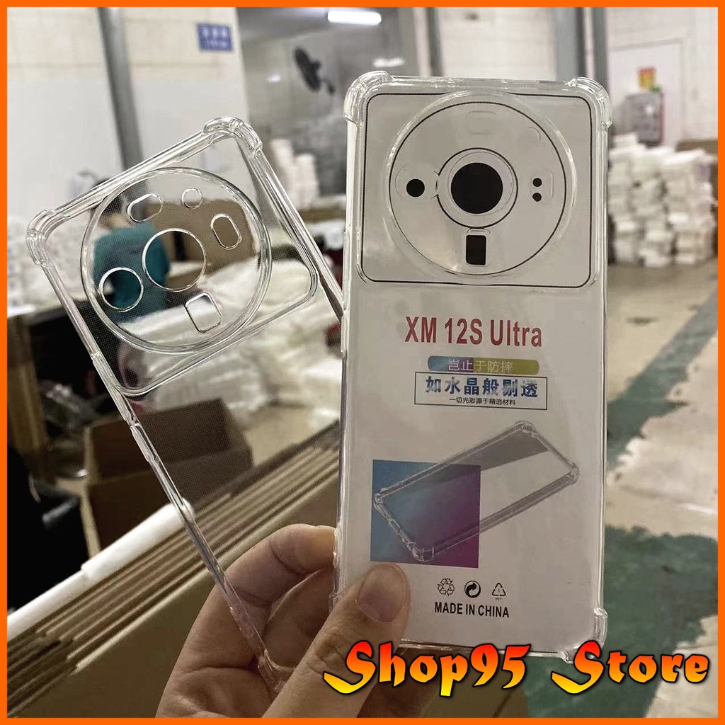 Ốp lưng chống va đập Xiaomi 12 / Xiaomi 12 lite / Xiaomi 12 pro Xiaomi 12s ultra trong suốt