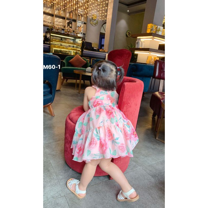 Đầm Bé Gái hai dây dáng maxi tơ bồng bềnh Sofia mềm mại♥️Bao chất, bao mẫu♥️size 1-10T♥️Kèm quà tặng xinh xắn cho bé