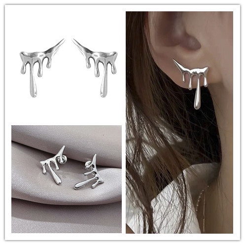 Khuyên Tai Hình Giọt Nước Phong Cách Punk Thời Trang Cho Nữ