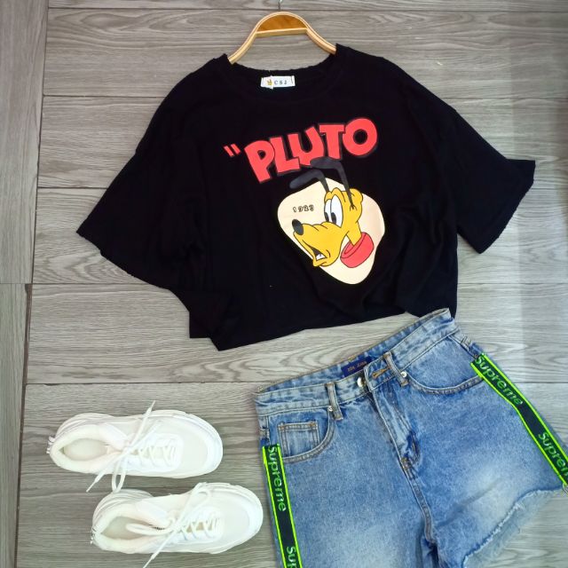 Áo croptop chó Pluto