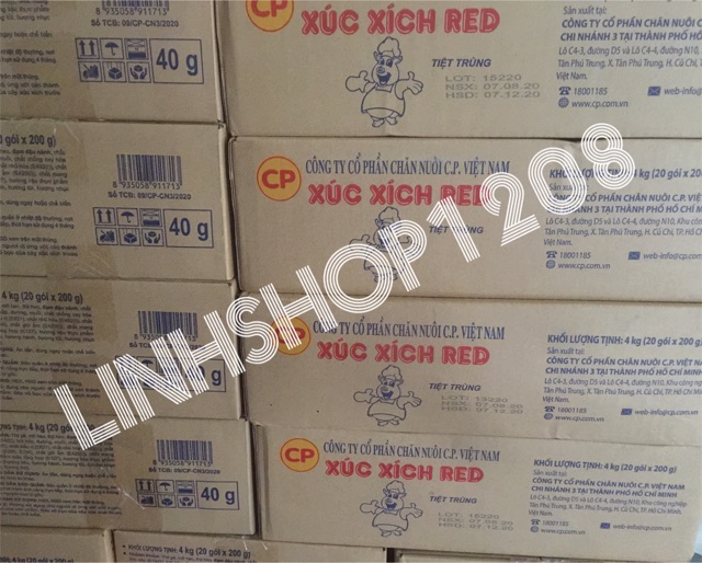Xúc xích CP heo gói 200g ( 5 cây x 40g) | BigBuy360 - bigbuy360.vn