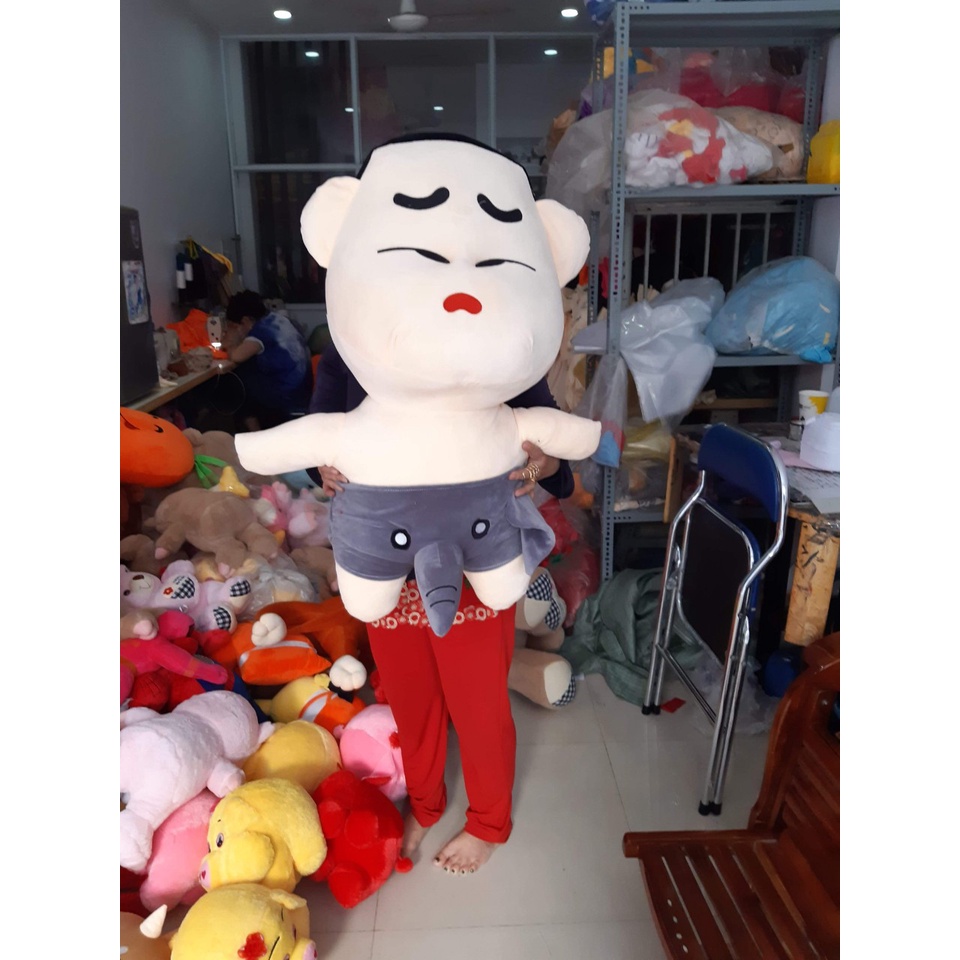 Gấu Bông Cushin Mặc Quần Con Voi, Cu Shin Có Chym Quần Voi, Cushin Cute Dễ Thương 80cm