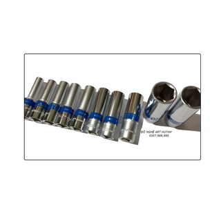 Đầu tuýp dài, đầu khẩu dài 1/2" top chuẩn đức đủ size 8mm-19mm