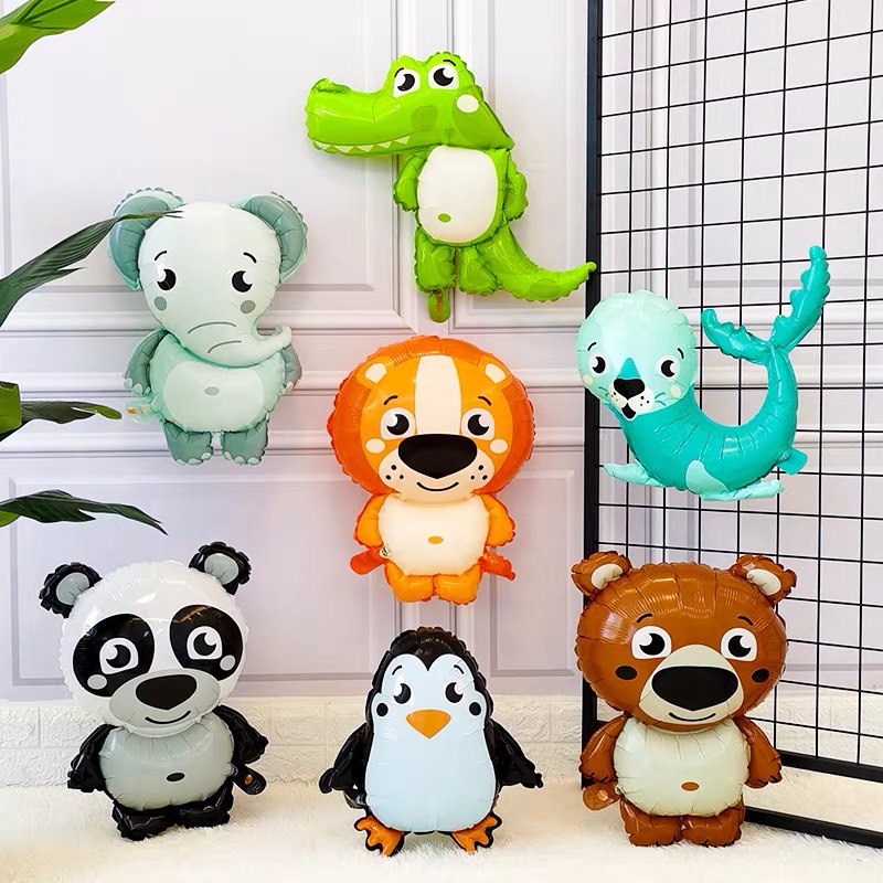 Bóng bay hình con vật dễ thương trang trí sinh nhật thôi nôi đầy tháng bé trai bé gái HAPPYKID BBHCV