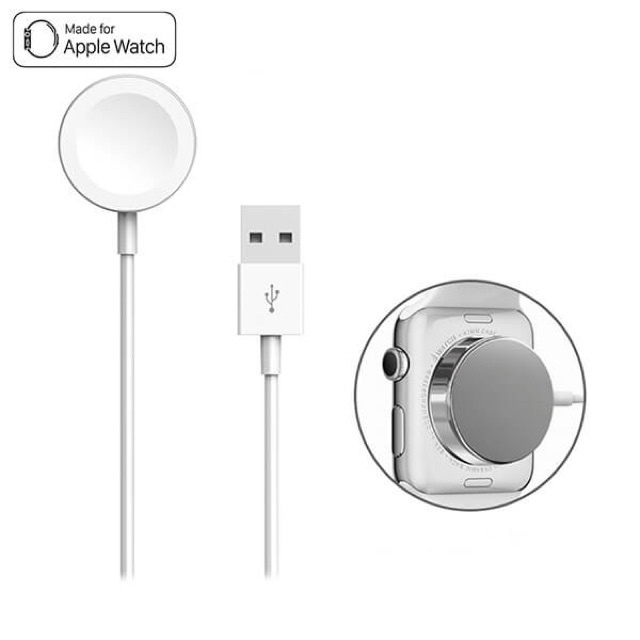 sạc apple watch,dây sạc apple watch,sạc đồng hồ thông minh,hỗ trợ tốt cho các dòng seri 1,2,3,4,5,6.7.se.pin full 100%.