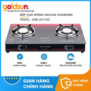 Bếp gas đôi gsb2017gc - chính hãng goldsun