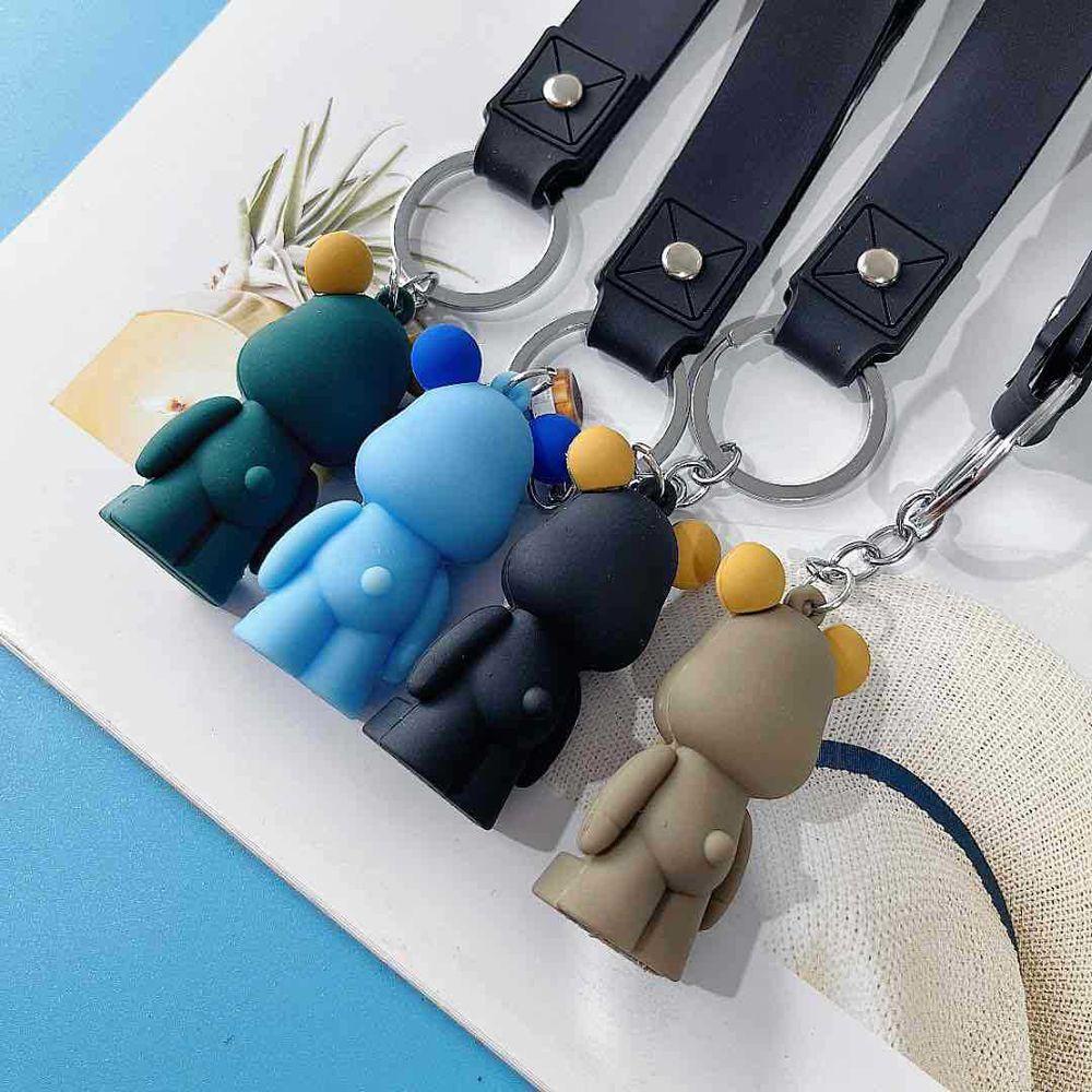 [COD] Móc Khóa / Móc Khóa / Xe Hơi Hình Gấu Thắt Nơ Hoạt Hình Bằng PVC Làm Quà Tặng Giáng Sinh DIY